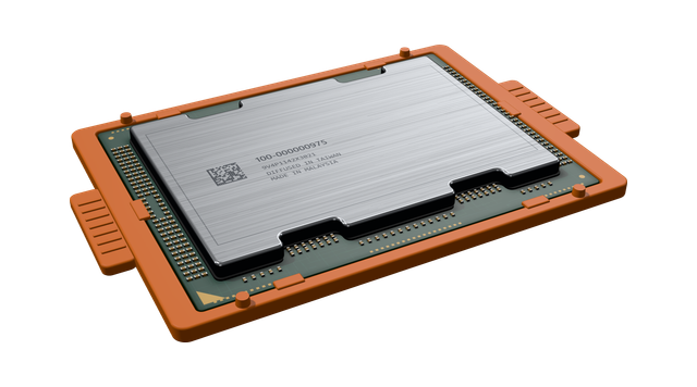 Illustrative server processor package in its socket carrier